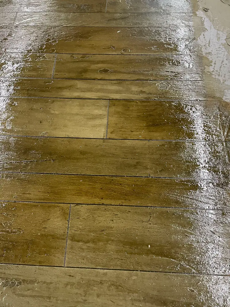 Concrete overlay application