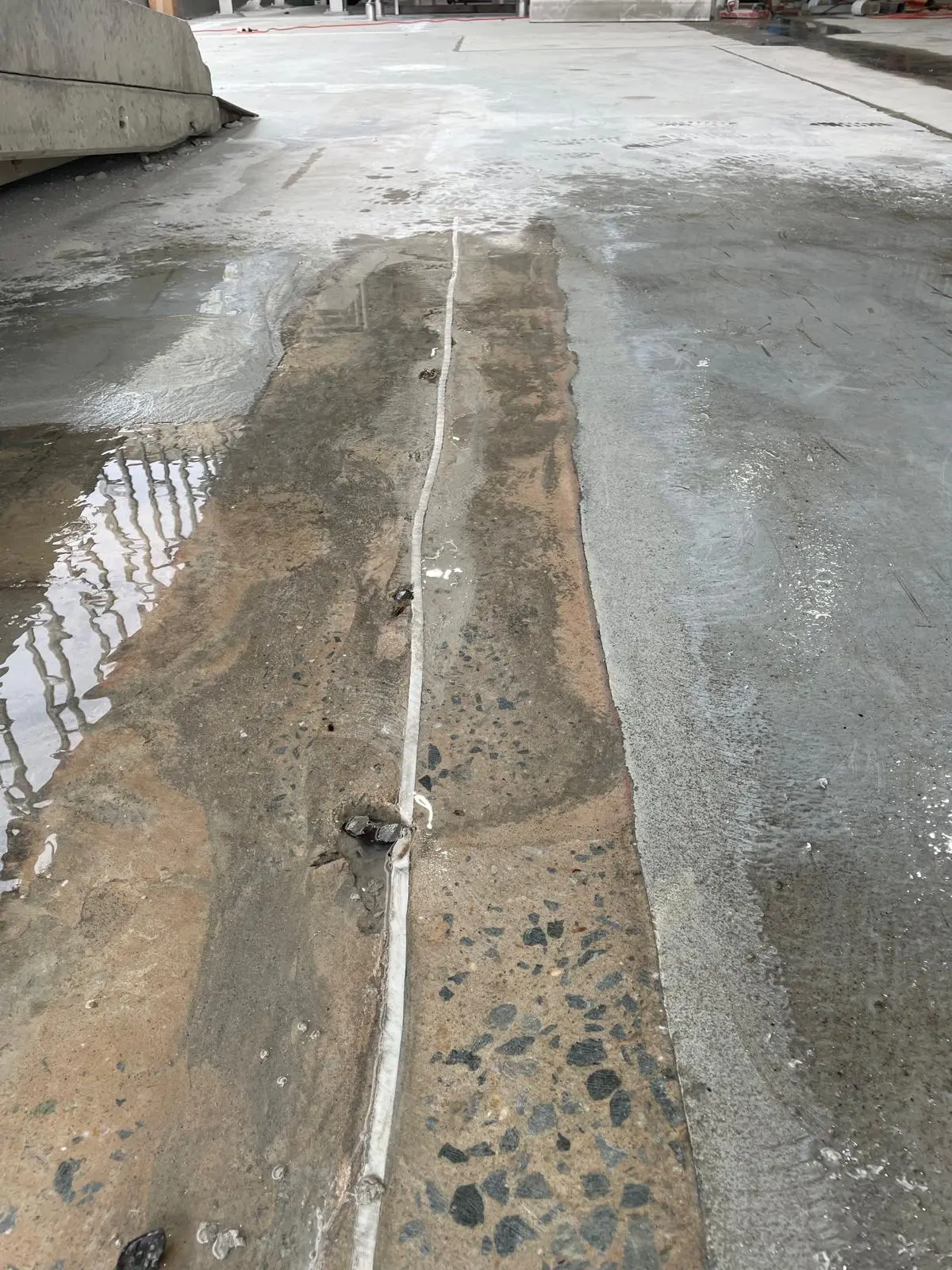 Concrete trip hazard grinding process