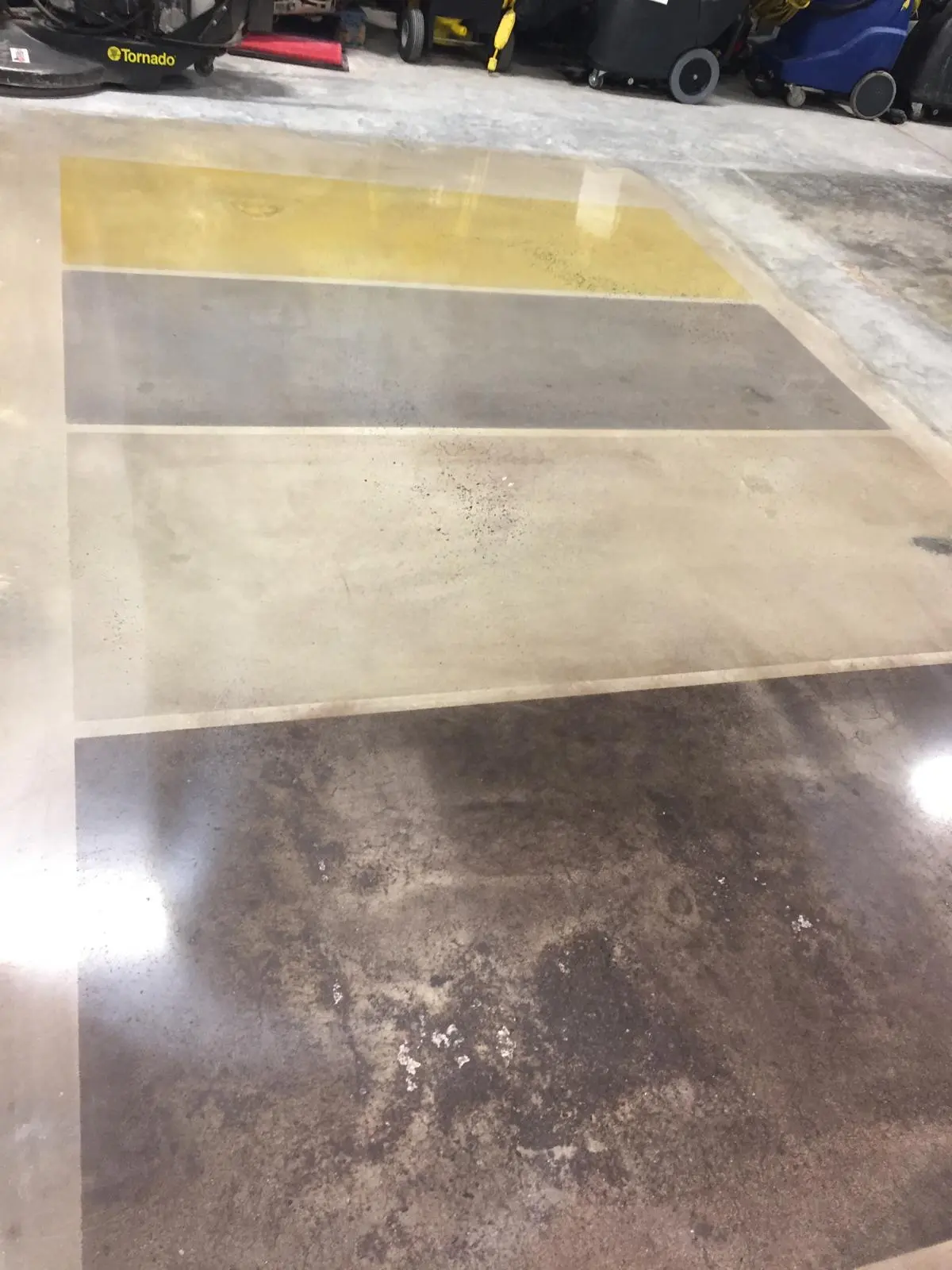Polished concrete floor